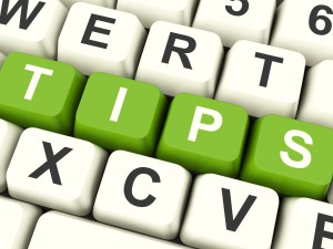 Tips Computer Keys Showing Hints And Guidance